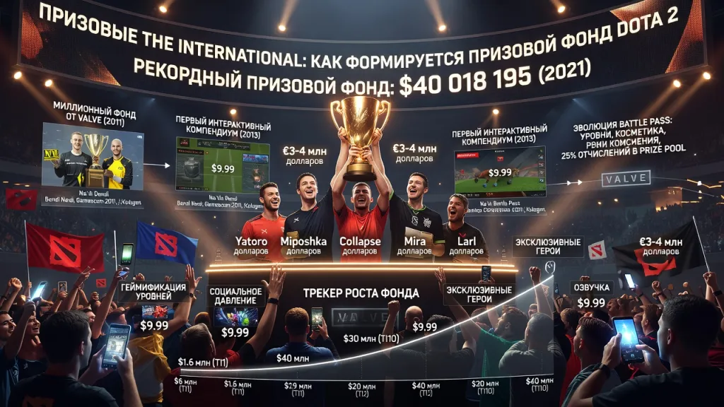 Призовые The International: как формируется призовой фонд Dota 2