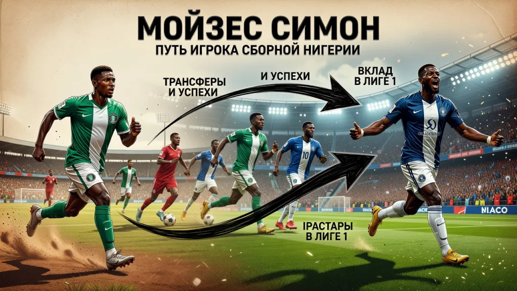 Мойзес Симон: путь игрока сборной Нигерии, трансферы, успехи и вклад в Лиге 1