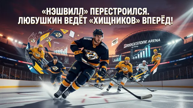 «Нэшвилл» перестроился. Любушкин ведёт «хищников» вперёд!